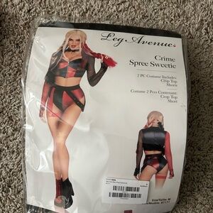 Fashion Nova Red and Black Intimate Set